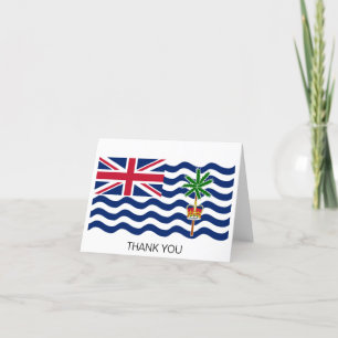 Tarjeta De Agradecimiento Bandera del Territorio Británico del Océano Índico