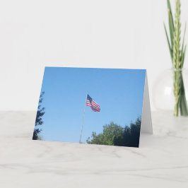 Tarjeta de agradecimiento - Bandera estadounidense