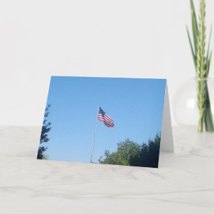 Tarjeta de agradecimiento - Bandera estadounidense