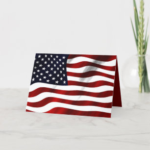 Tarjeta De Agradecimiento Bandera estadounidense