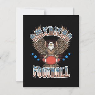 Tarjeta De Agradecimiento Bandera estadounidense de fútbol