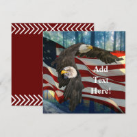 Bandera estadounidense del águila calva estadounid