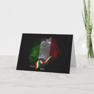 Tarjeta De Agradecimiento bandera italiana