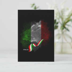 Tarjeta De Agradecimiento bandera italiana