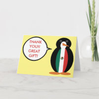 Bandera Mexicana Pingüina Srta. Hablando