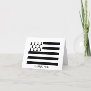 Tarjeta De Agradecimiento Bandera patriótica de Bretaña