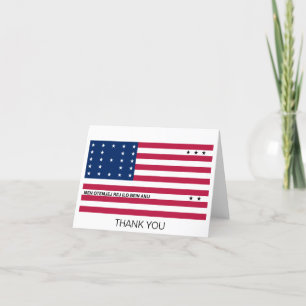 Tarjeta De Agradecimiento Bandera patriótica del atolón Bikini