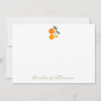 Baño Nupcial Personalizado Acuarela Naranja Cítric