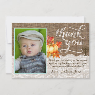Tarjeta De Agradecimiento Baptismo Christening Gracias Tarjeta, Cruz de Cala