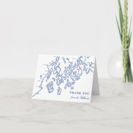 Tarjeta De Agradecimiento Bar Harbour Maine Gracias Cartas Personalizadas