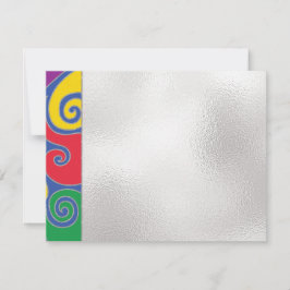 Tarjeta De Agradecimiento Bar o Bat Mitzvah Gracias por nadar elegantemente