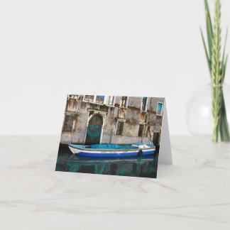Tarjeta De Agradecimiento Barco de construcción, Venecia