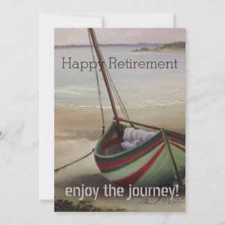 Tarjeta De Agradecimiento Barco de vela de Jubilación