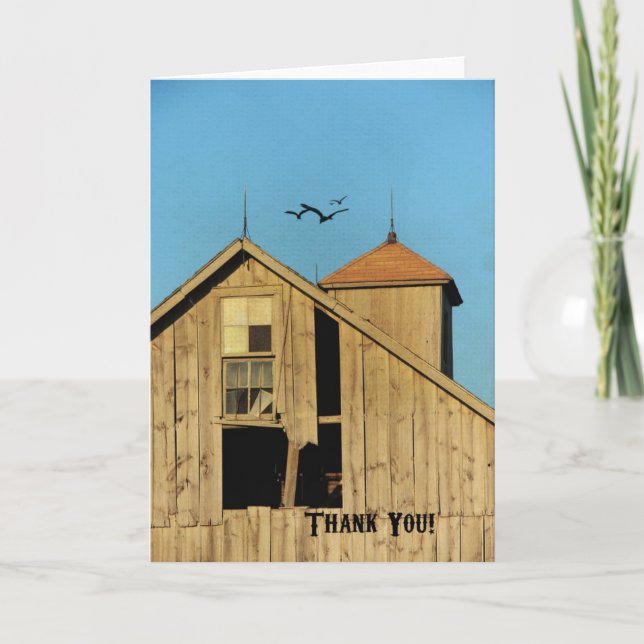 Tarjeta De Agradecimiento Barn (Anverso)