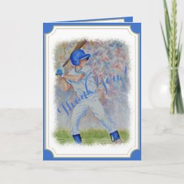 TARJETA DE AGRADECIMIENTO BASEBALL HOME RUN GRACIAS