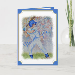 TARJETA DE AGRADECIMIENTO BASEBALL HOME RUN GRACIAS