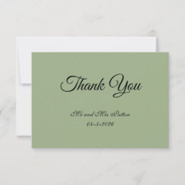 Tarjeta de agradecimiento básica y elegante
