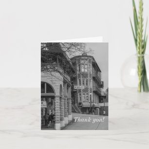 Tarjeta De Agradecimiento Basin Park Y Flatiron Flats Grayscale Gracias