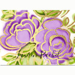 Tarjeta De Agradecimiento Bat Mitzvah Abstract Rosas Purple<br><div class="desc">Grupos de invitación Bar Mitzvah y Bat Mitzvah diseñados por Umua. Impreso y enviado por Zazzle o sus socios.</div>