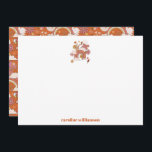 Tarjeta De Agradecimiento Bat Mitzvah Personalizado, Naranja hippie de paz d<br><div class="desc">Groovy 70 Retro Hippie Naranja de la Paz Bat Mitzvah Personalizado Gracias Tarjeta</div>