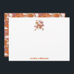 Tarjeta De Agradecimiento Bat Mitzvah Personalizado, Naranja hippie de paz d<br><div class="desc">Groovy 70 Retro Hippie Naranja de la Paz Bat Mitzvah Personalizado Gracias Tarjeta</div>