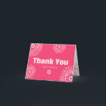 Tarjeta De Agradecimiento Bat Rosado Mitzvah Starburst Negrita Tipo Guay Gro<br><div class="desc">¡Asegúrate de que tu favorito Bat Mitzvah muestre su aprecio a todos los que apoyaron su evento! ¡Envíe esta tarjeta de agradecimiento plegada y personalizada, divertida, de moda! Estrellas de David, estrellas de flores de coral y rosa cálido retro, así como tipografía moderna y audaz de color amarillo rosado rosado...</div>