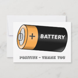 Tarjeta De Agradecimiento Batería