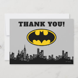 Tarjeta De Agradecimiento Batman Ciudad de Gotham | Gracias por tu cumpleaño