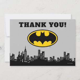 Tarjeta De Agradecimiento Batman Ciudad de Gotham   Gracias por tu cumpleaño