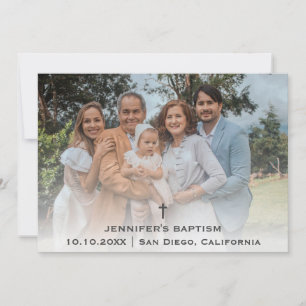 Tarjeta De Agradecimiento Bautismo Cristiano Comunión Religioso Cristiano
