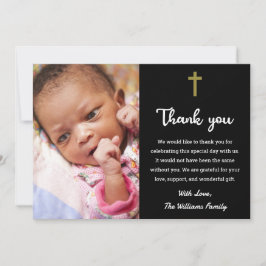 Tarjeta De Agradecimiento Bautismo religioso cristiano Bautizo Comunión
