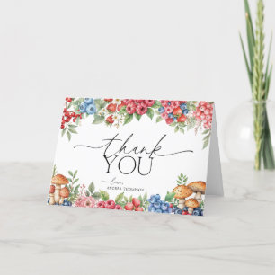 Tarjeta De Agradecimiento Bayas Dulces del Bosque Botánico