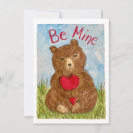 Tarjeta De Agradecimiento Be Mine Valentine Greeting Card