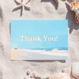 Tarjeta De Agradecimiento Beach Thank You Card Seascape