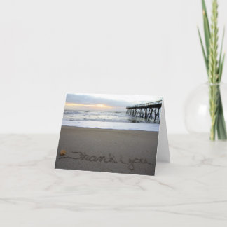 Tarjeta De Agradecimiento Beachwrite le agradece