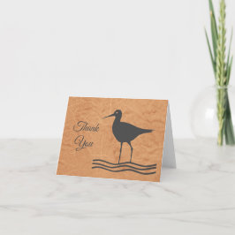 Tarjeta De Agradecimiento Beachy Shorebird