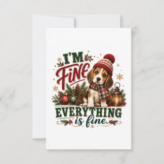 Tarjeta De Agradecimiento Beagle Bien Todo Está Bien