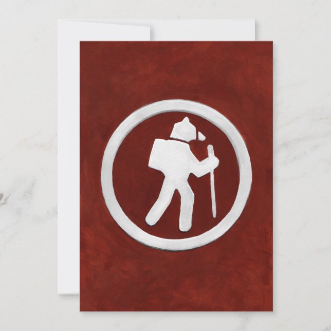 Tarjeta De Agradecimiento Bear Trail Marker (Anverso)