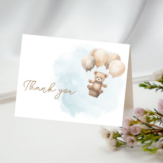 Tarjeta De Agradecimiento Bearly Wait Neutral Baby Shower (Bearly Wait Baby Shower Thank you Card)