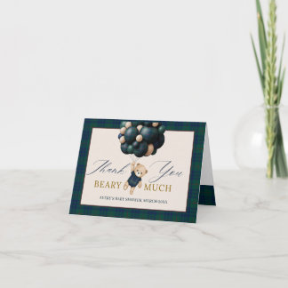 Tarjeta De Agradecimiento Bearly Wait Teddy Balloon Baby Shower books