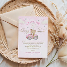 Bearly Wait Teddy Bear Chica rosa Baby Shower