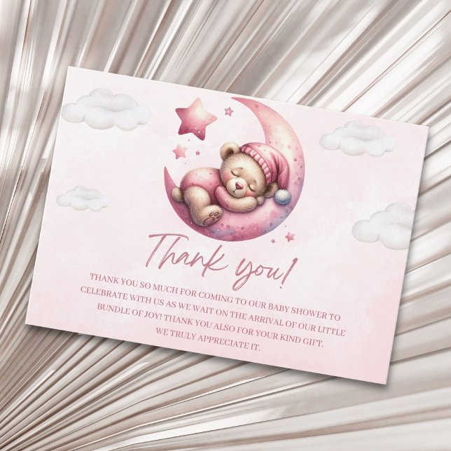 Tarjeta De Agradecimiento Beary Excited for Baby – Teddy Bear Theme (Subido por el creador)