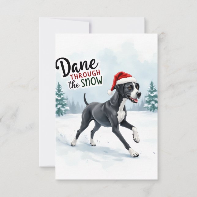 Tarjeta De Agradecimiento Beautiful Great Dane Cushion (Anverso)