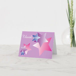 Tarjeta De Agradecimiento Beautiful Stars Simple Expressions