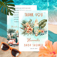 Bebé a bordo Surf Tropical Neutral Baby Shower