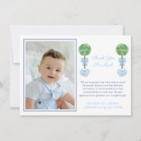 Bebé Boxwood Topiary Baptism Birday Photo