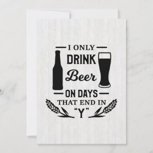 Tarjeta De Agradecimiento Bebe Cerveza Sólo Tomo Cerveza En Días