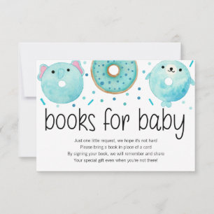 Tarjeta De Agradecimiento Bebé de donut animal rociando libros para bebé
