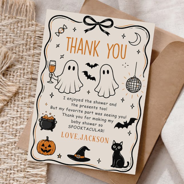 Tarjeta De Agradecimiento Bebé de Halloween (Subido por el creador)