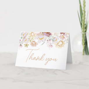 Tarjeta De Agradecimiento Bebé en el Baby Shower de Bloom Florals